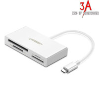 Đầu đọc thẻ nhớ đa năng USB type-C Ugreen 40444