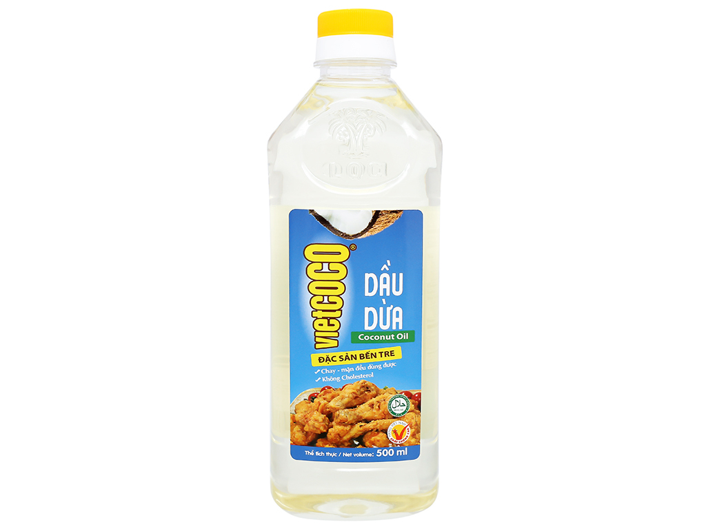 Dầu dừa tinh luyện Vietcoco chai 500ml