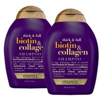 Dầu gội và dầu xả OGX Thick and Full Biotin and Collagen Shampoo 385ml