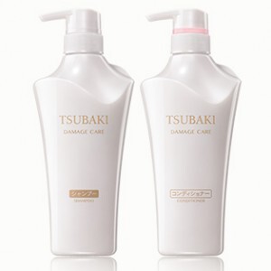 Bộ dầu gội và dầu xả Shiseido Tsubaki Damage Care - màu trắng