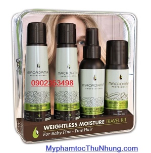 Dầu gội xả tạo phồng tóc Kit Macadamia Weightless Moisture