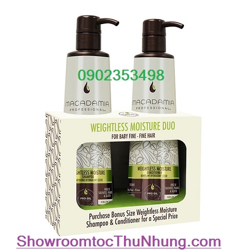 Dầu gội xả tạo phồng tóc Weightless Moisture Macadamia - 500ml