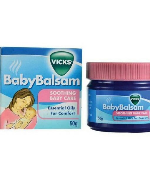 Dầu thoa giữ ấm, giúp giảm ho, sổ mũi, ngạt mũi cho trẻ Vick Baby Balsam