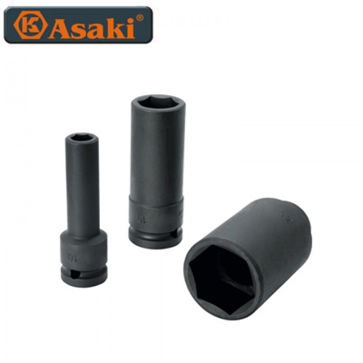 Đầu tuýp đen dài 1/2" 6 cạnh Asaki AK-5532 16mm