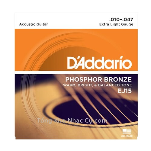 Dây Đàn Acoustic Guitar Phosphor Bronze DAddario EJ15