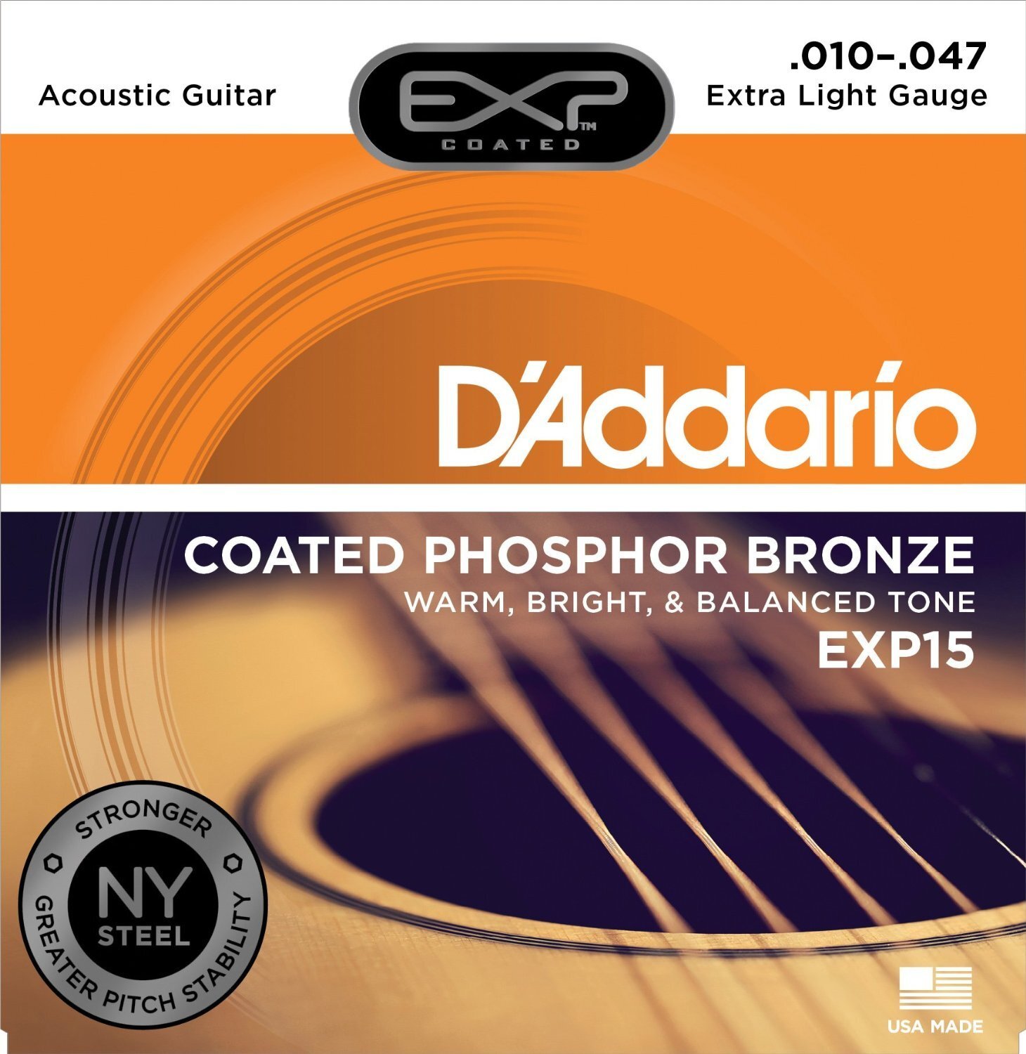 Dây đàn Guitar Aucostic D'Addario EXP 15