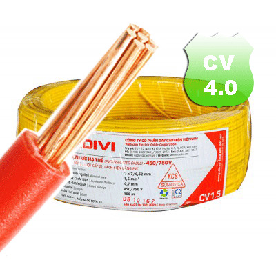 Dây đơn mềm Cadivi CV4.0