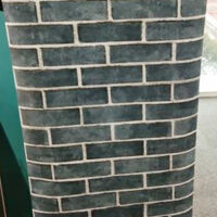 Đề can dán tường gạch xám đen 9265