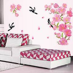 Decal dán tường cành đào hồng 1 BinBin PK155 130 x 78 cm