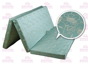 Đệm bông ép vỏ gấm Sông Hồng 120 x 200 x 5 cm