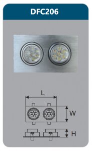 Đèn âm trần led chiếu điểm Duhal DFC206