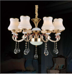 Đèn chùm  chao thủy tinh decor nhà hàng, khách sạn 8674/8