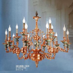 Đèn chùm đồng CĐ 2030/10+5