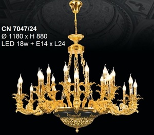 Đèn chùm đồng CN 7047/24
