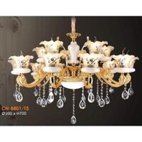 Đèn chùm đồng sang trọng decor nhà hàng, khách sạn CN-8801/15