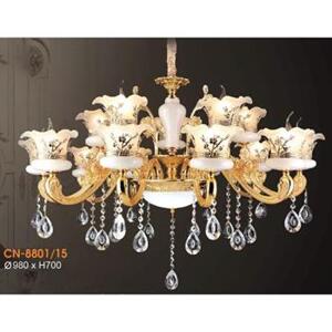 Đèn chùm đồng sang trọng decor nhà hàng, khách sạn CN-8801/15