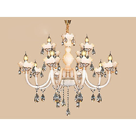 Đèn chùm nến pha lê NC-142/8+4