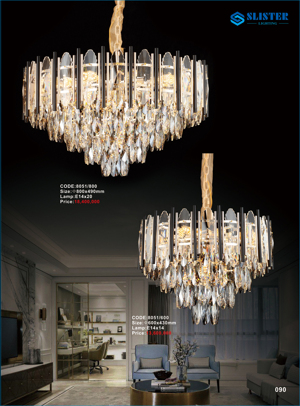 Đèn chùm pha lê nhập khẩu chính hãng 8051/600