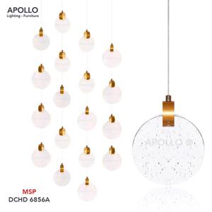 Đèn chùm thả thủy tinh thông tầng DCHD 6856A