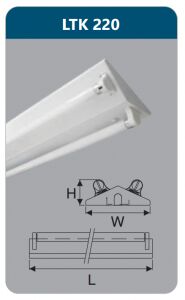 Đèn công nghiệp sơn tĩnh điện Duhal LTK220