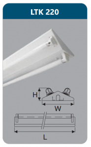 Đèn công nghiệp sơn tĩnh điện Duhal LTK220