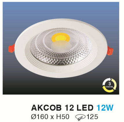 Đèn downlight âm trần AKCOB 12 LED