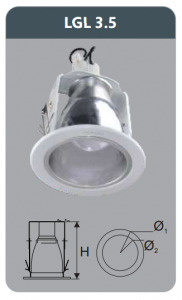 Đèn downlight âm trần Duhal LGL3.5