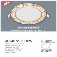 Đèn led âm trần Anfaco AFC 407V - 12W