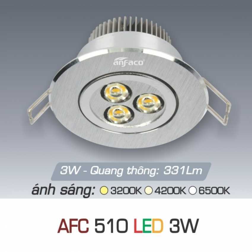 Đèn led âm trần Anfaco AFC 510 - 3W