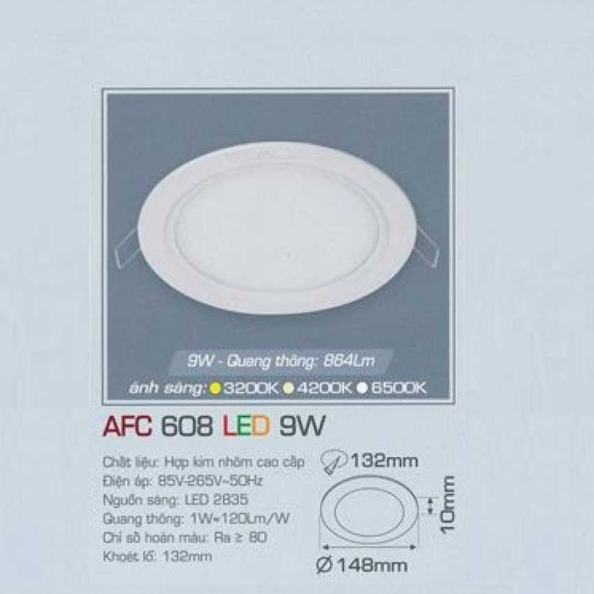 Đèn led âm trần Anfaco AFC 608 - 9W