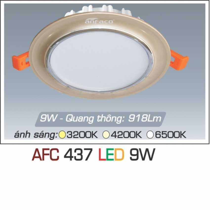Đèn led âm trần Anfaco AFC-437 - 9W, 1CĐ