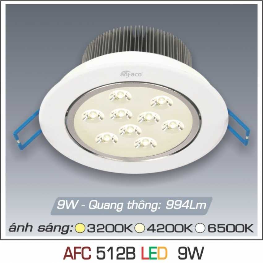 Đèn led âm trần Anfaco AFC-512B - 9W