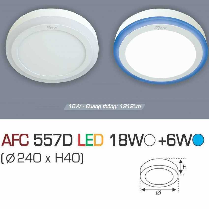 Đèn led âm trần Anfaco AFC-557D - 18W+6W