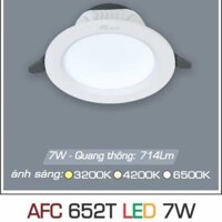 Đèn led âm trần Anfaco AFC 652T - 7W