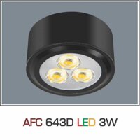 Đèn led âm trần Anfaco AFC 643D - 3W