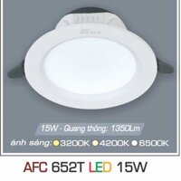 Đèn led âm trần Anfaco AFC 652T - 15W