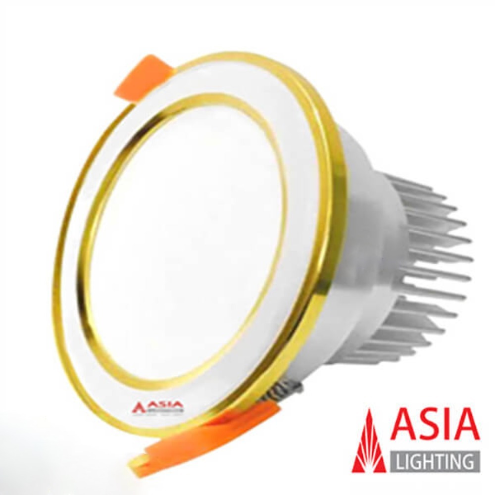 Đèn LED âm trần mặt bạc viền vàng 5w Asia MBVDS5