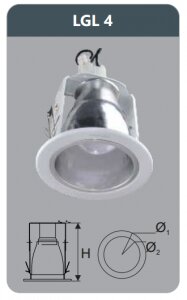 Đèn led downlight âm trần Duhal 7w LGL4