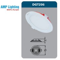 Đèn led panel âm trần tròn 6w Duhal DGT206