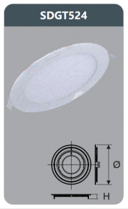 Đèn led panel âm trần tròn Duhal SDGT524