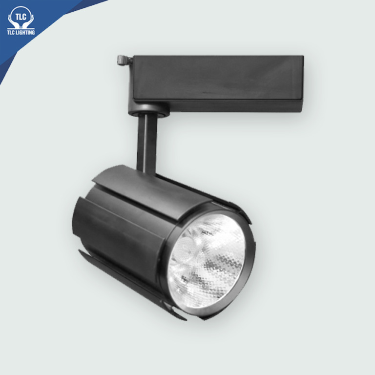Đèn LED rọi ray 2 lớp 10W thân đen – TLC-R2L-TĐ-10W