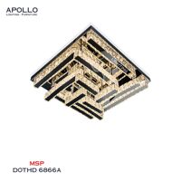 Đèn mâm áp trần pha lê vuông DOTHD 6866A