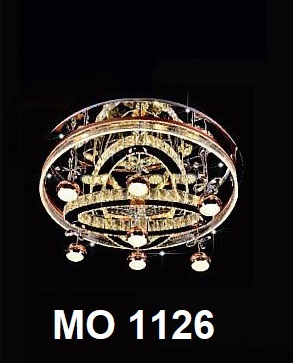 Đèn mâm ốp trần pha lê MO-1126