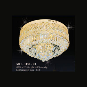 Đèn mâm ốp trần pha lê MO-1152-21