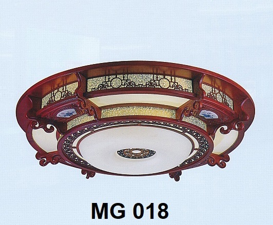 Đèn mâm trần gỗ MG-018