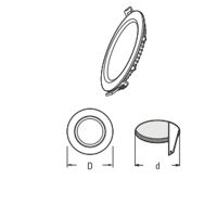 Đèn Panel Sino tròn Nathin NT/110/8