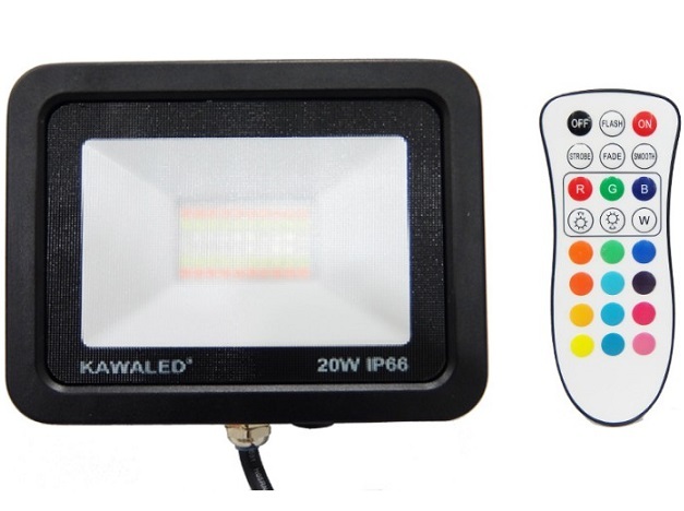 Đèn pha LED Kawaled FL20W-RGB