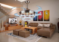 Đèn quạt trần 5 cánh QTG52L