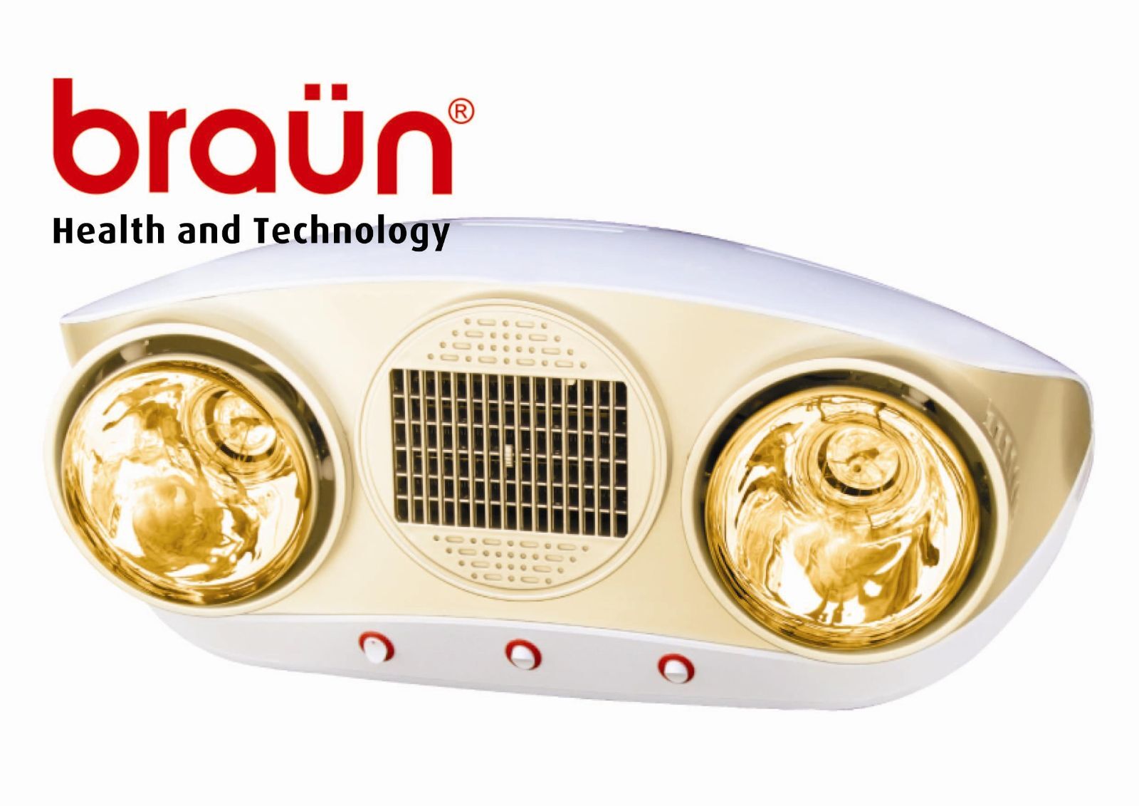 Đèn sưởi Braun 2 bóng BU02