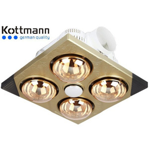 Đèn sưởi nhà tắm âm trần Kottmann K4DT (bóng vàng)